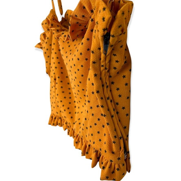 Eastnwest Label Yellow Star Crop Top Size Small - Picture 5 of 10